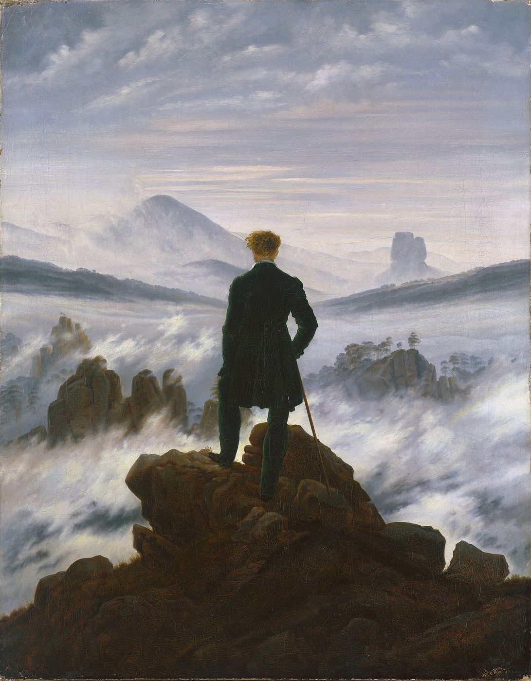 Friedrich — a figure with the whole map beneath him